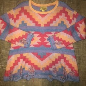 Vibrant Aztec print wildfox sweater